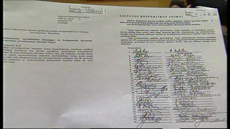 Panoramos archyvai. Seimas pritarė referendumui