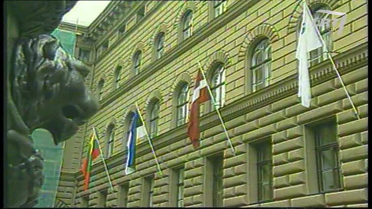 Panoramos archyvai. Spaudos konferencija apie Baltijos Asamblėją