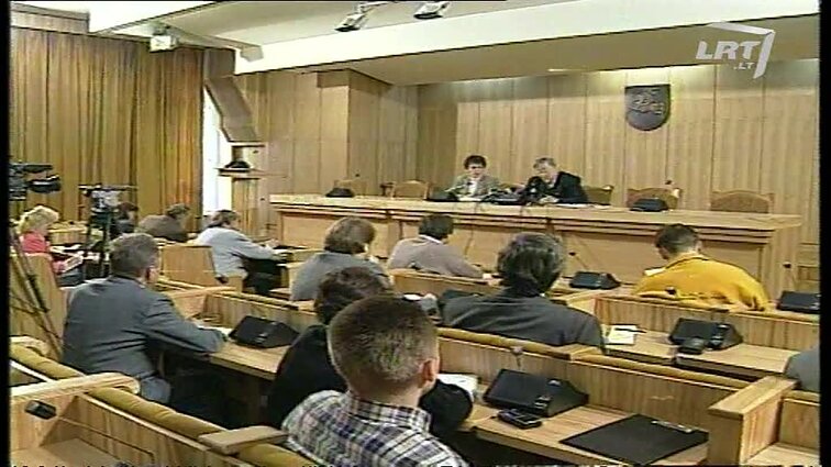 Panoramos archyvai. Vytauto Landsbergio ir LDDP vadovų spaudos konferencija