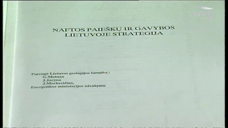 Panoramos archyvai. Patvirtinta naftos gavybos strategija