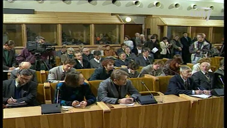 Panoramos archyvai. Krikščionių Demokratų partijos spaudos konferencija