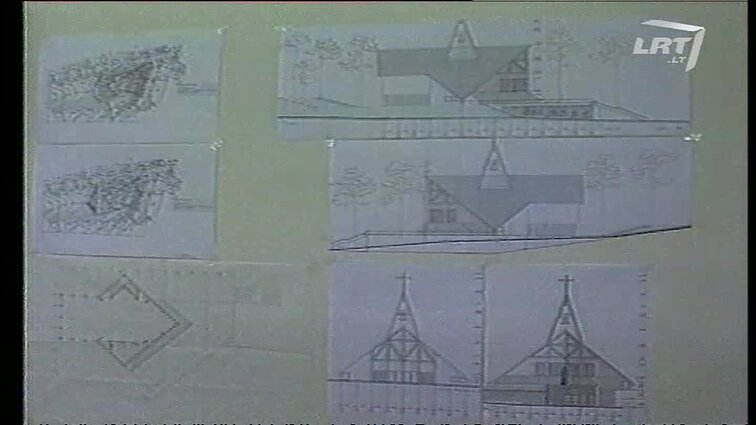 Panoramos archyvai. Bažnyčios statyba Nidoje