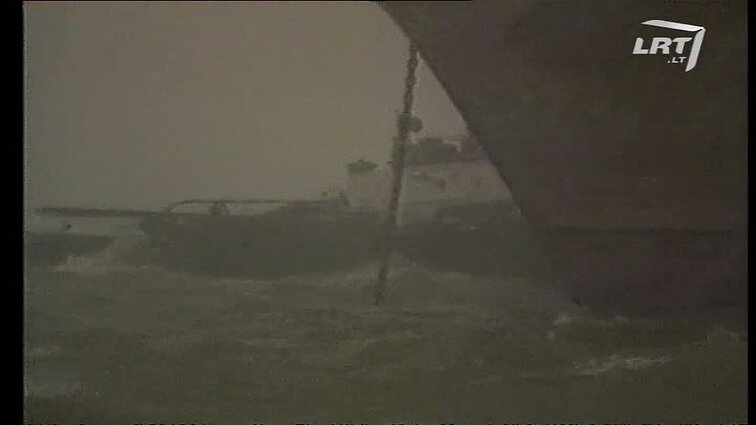 Panoramos archyvai. Pūga Klaipėdos uoste