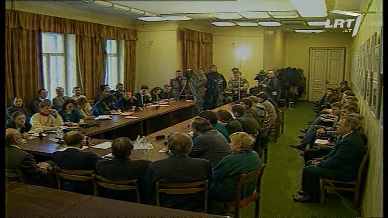 Panoramos archyvai. Naujojo generalinio direktoriaus Vytauto Kvietkausko spaudos konferencija