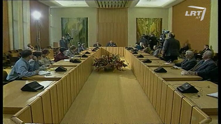 Panoramos archyvai. Spaudos konferencija apie RTV reikalus