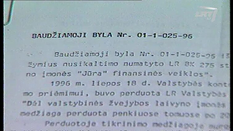 Panoramos archyvai. „Jūros“ byla