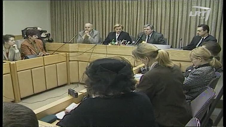 Panoramos archyvai. Vytauto Pakalniškio spaudos konferencija