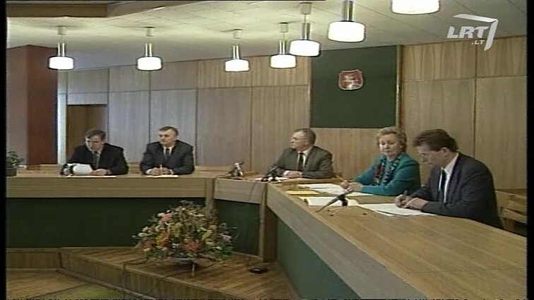 Panoramos archyvai. Vytauto Knašio spaudos konferencija