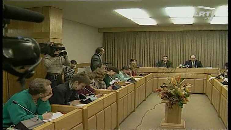 Panoramos archyvai. Gedimino Vagnoriaus spaudos konferencija