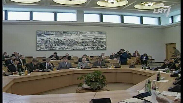 Panoramos archyvai. Gedimino Vagnoriaus Vyriausybės posėdis