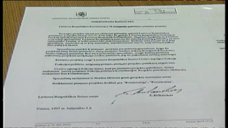 Panoramos archyvai. Konstitucijos 78 straipsnio pataisa