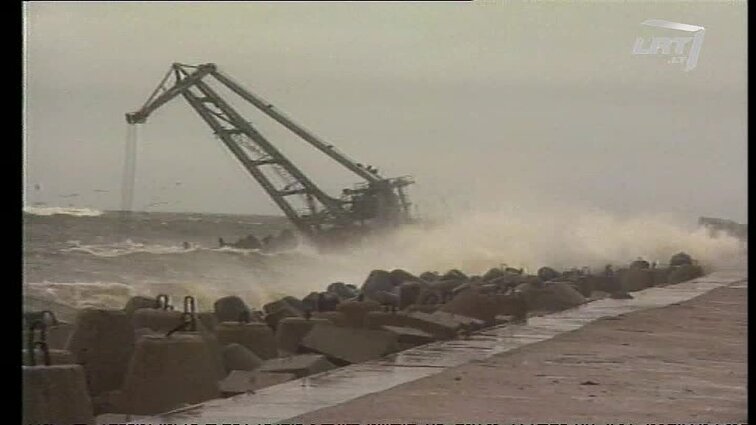 Panoramos archyvai. Klaipėdoje audra