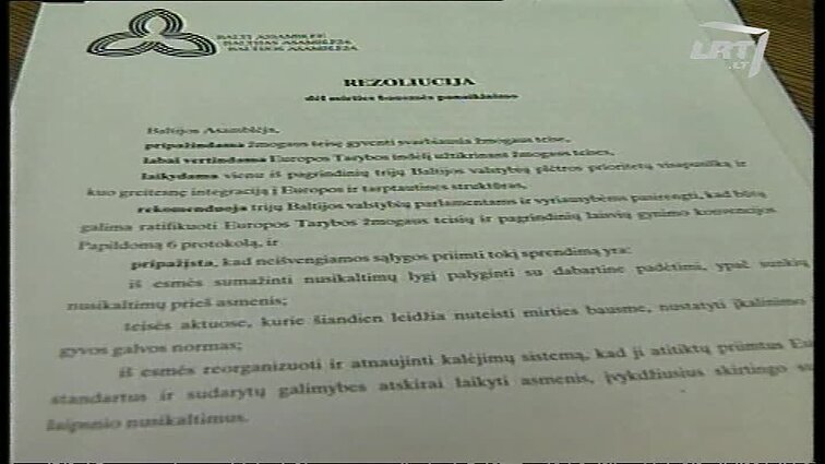 Panoramos archyvai. Diskusija apie mirties bausmę
