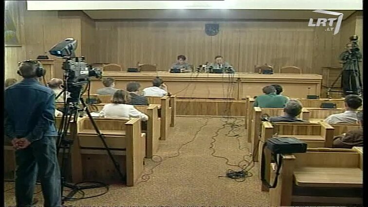 Panoramos archyvai. Vytauto Landsbergio ir Česlovo Juršėno spaudos konferencija