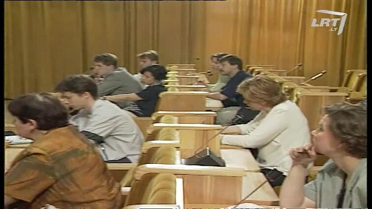 Panoramos archyvai. Juozo Galdiko spaudos konferencija