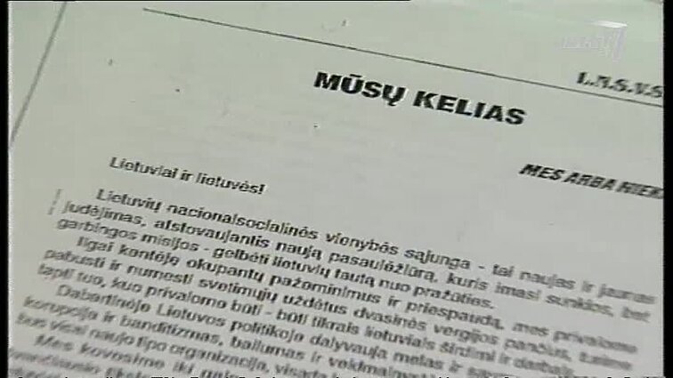 Panoramos archyvai. Neofašistinės organizacijos veikla