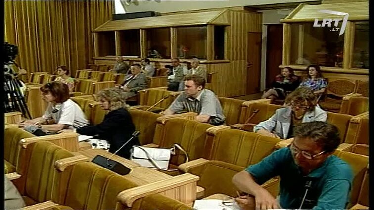 Panoramos archyvai. Aloyzo Sakalo spaudos konferencija