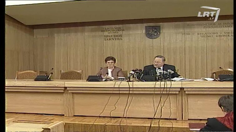 Panoramos archyvai. Spaudos konferencija apie Rusijos Dūmos pretenzijas
