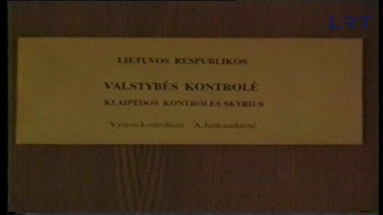 Panoramos archyvai. Sumušta kontrolierė