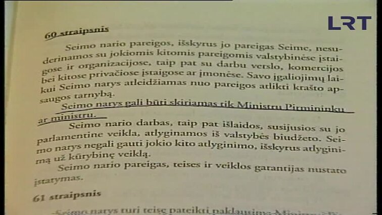 Panoramos archyvai. Ministrai dirba parlamentarų darbą