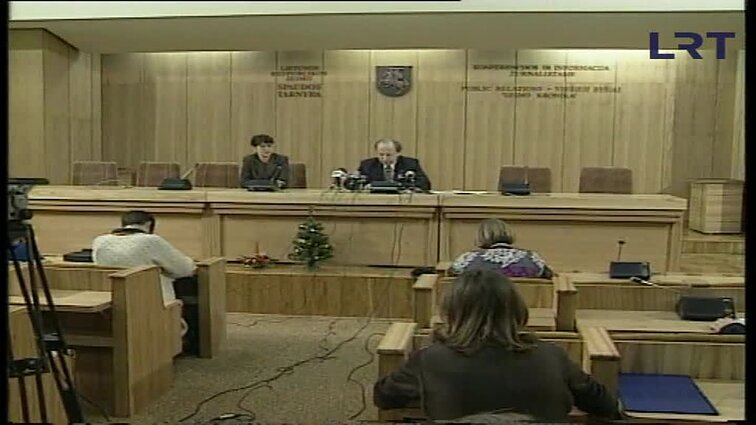 Panoramos archyvai. Andriaus Kubiliaus ir Povilo Gylio spaudos konferencija