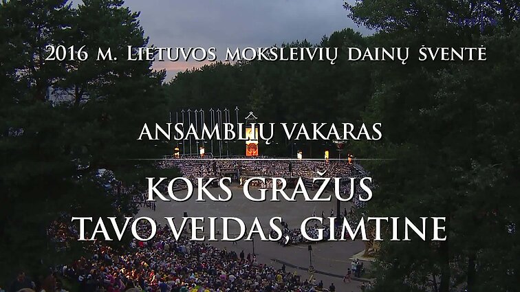 Lietuvos moksleiviu dainų švente 2016. Ansamblių vakaras ,,Koks gražus tavo veidas, gimtine"