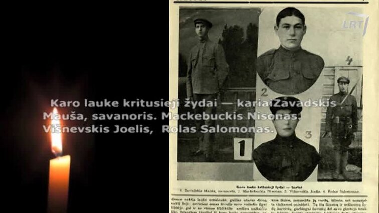 Kultūrų kryžkelė. Menora. - 2018.02.15 Žvakutė ant žydo savanorio kapo.