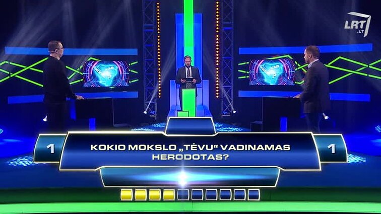 TV žaidimas „Kas ir kodėl?“.