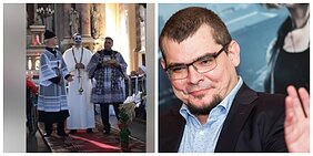 E. Vėlyvio organizuotas performansas Turgelių bažnyčioje