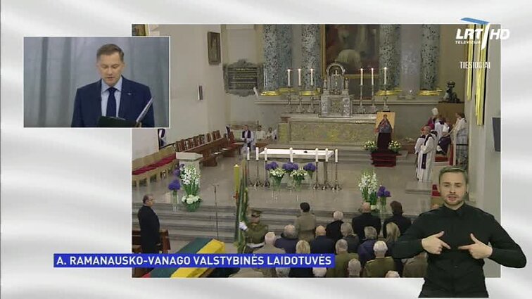 Adolfo Ramanausko-Vanago valstybinės laidotuvės Antakalnio kapinėse