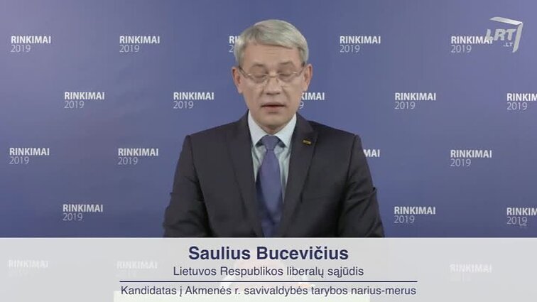 Saulius Bucevičius – kandidatas į Akmenės r. savivaldybės mero postą 