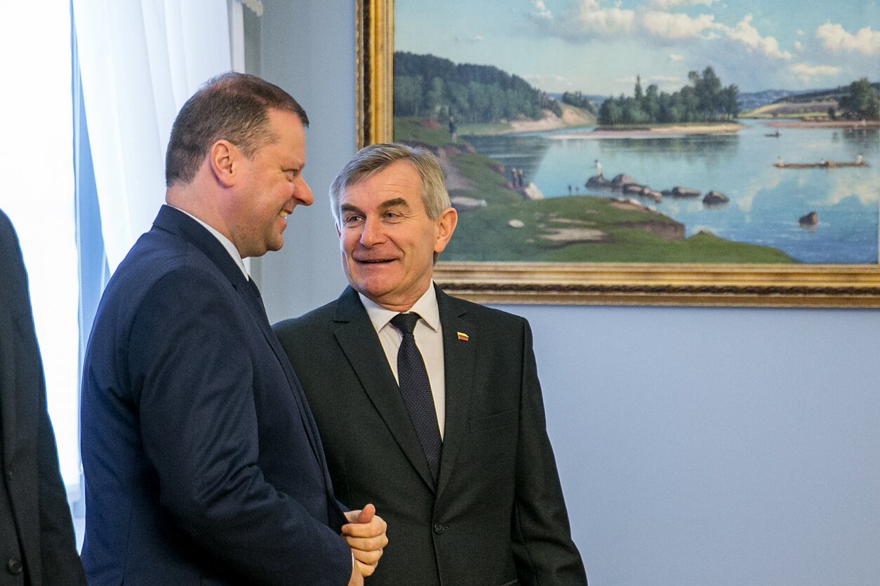 Saulius Skvernelis ir Viktoras Pranckietis