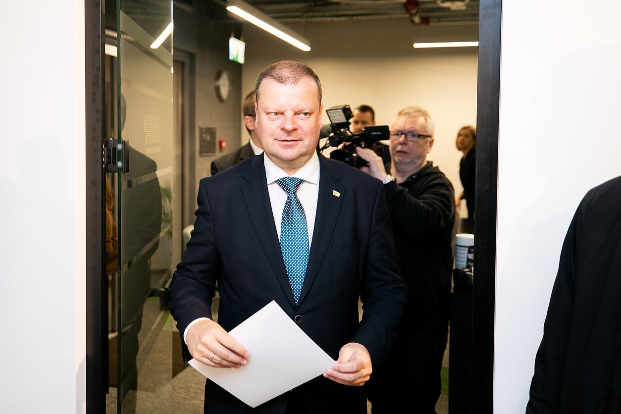 S. Skvernelis pristatė prezidento rinkimų štabą ir komandą S. Skvernelis pristatė prezidento rinkimų štabą ir komandą