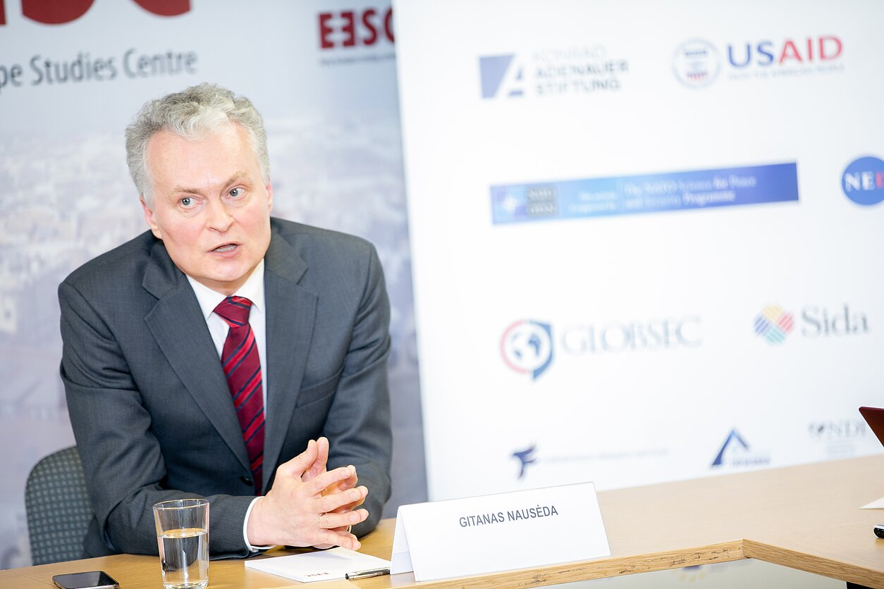 G. Nausėda pristatė užsienio politikos ir nacionalinio saugumo idėjas