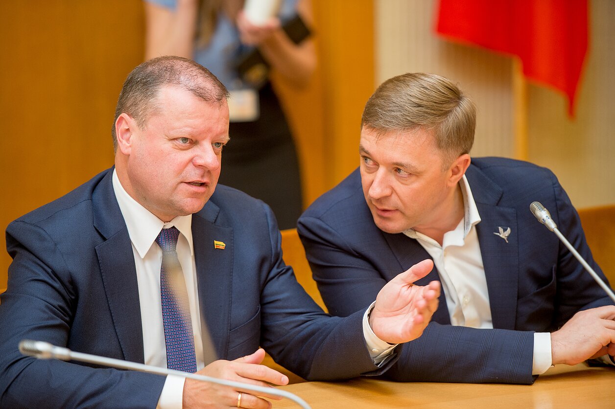S. Skvernelis ir R. Karbauskis S. Skvernelis ir R. Karbauskis