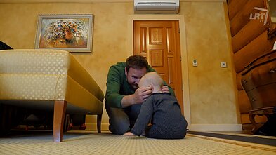 Liudas Basiulis su sūnumi Vėju