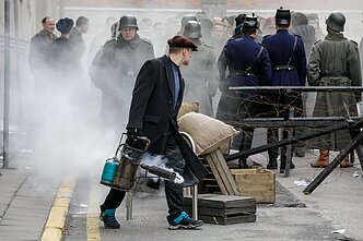 Filmo filmavimo akimirkos Vilniaus senamiestyje