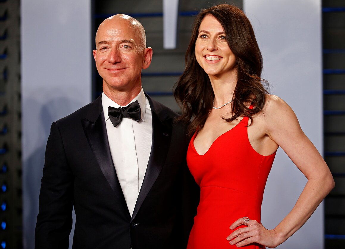 Jeffas Bezosas ir MacKenzie Bezos  