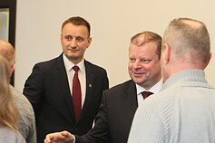 Artūras Visockas ir premjeras Saulius Skvernelis