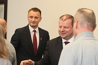 Artūras Visockas ir premjeras Saulius Skvernelis Artūras Visockas ir premjeras Saulius Skvernelis