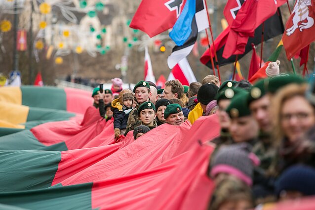 Neatgraso net nuobaudos: vis daugiau gyventojų renkasi istorinę vėliavą su Vyčiu, nors tai prieštarauja įstatymui
