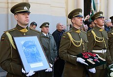 Adolfas Ramanauskas-Vanagas was given a state funeral in 2018 Adolfas Ramanauskas-Vanagas was given a state funeral in 2018