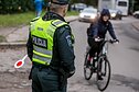 Policija ir dviratininkas