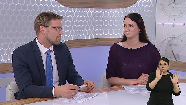 Dienos tema. Linas Kukuraitis. Inga Ruginienė (su vertimu į gestų k.)