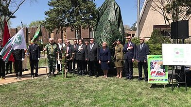 Adolfo Ramanausko-Vanago paminklo atidengimo ceremonija Adolfo Ramanausko-Vanago paminklo atidengimo ceremonija