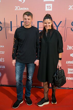 Rolandas Kazlas su žmona Rolandas Kazlas su žmona