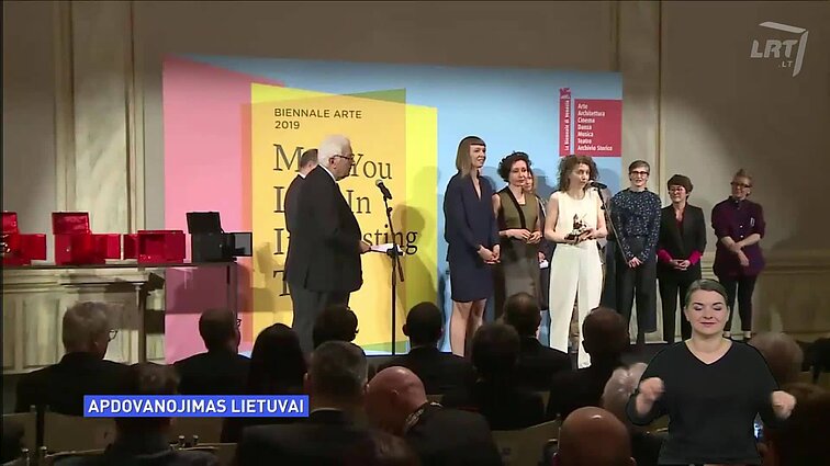 Istorinis momentas: Venecijos Auksinis liūtas - Lietuvos menininkių rankose