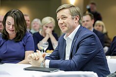 Saulius Skvernelis laukia rinkimų rezultatų