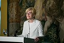 Spaudos konferencija po prezidento rinkimų pirmo turo. Ingrida Šimonytė