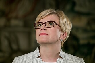 Spaudos konferencija po prezidento rinkimų pirmo turo. Ingrida Šimonytė Spaudos konferencija po prezidento rinkimų pirmo turo. Ingrida Šimonytė